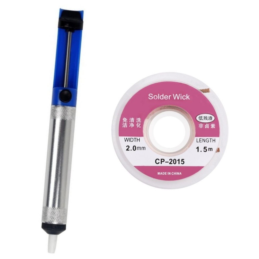 Flux Pen Electronics - Aluminiowa pompa do rozlutowywania próżniowe usuwanie
