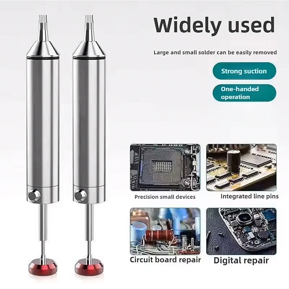 Flux Pen Electronics - Aluminiowa pompa do odsysania cyny, pistolet