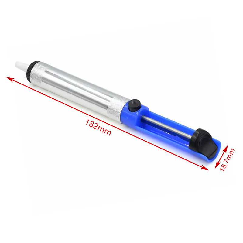 Flux Pen Electronics - Aluminiowa metalowa pompa rozlutowująca z przyssawką
