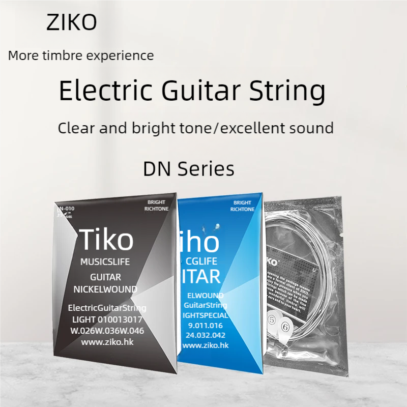 Diy Guitar Electronics - ZIKO struny do gitary elektrycznej stal