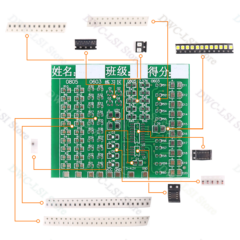 Zestaw do nauki lutowania, pły – Diy Electronics Com recenzja i cena