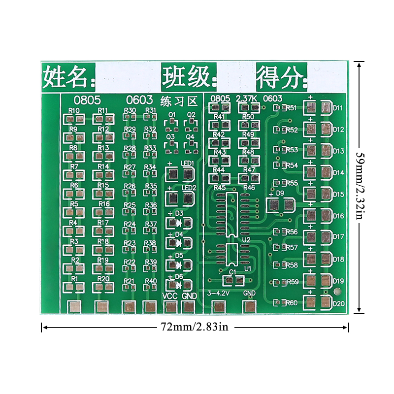 Zestaw do nauki lutowania, pły – Diy Electronics Com recenzja i cena
