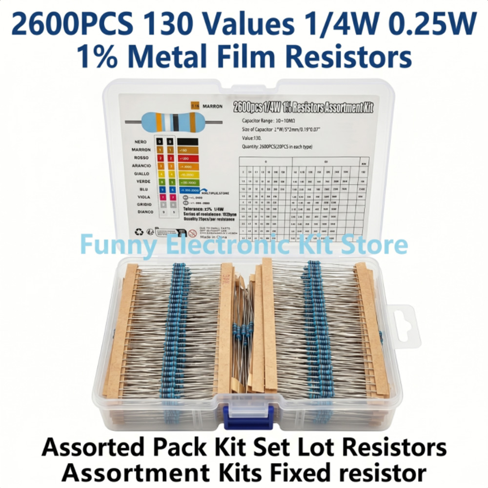 Zestaw 2600 szt. rezystorów me – Diy Electronics Com recenzja i cena